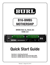 BURL B16-BMB5 MOTHERSHIP Quick Start Manual