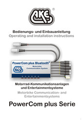 AKE PowerCom plus Series Operating And Installation Instructions