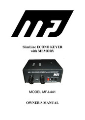 MFJ SlimLine MFJ-441 Owner's Manual