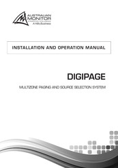 AUSTRALIAN MONITOR DigiPage Installation And Operation Manual