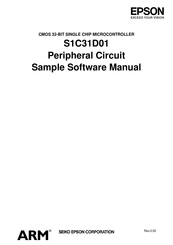 Epson S1C31D01 Software Manual