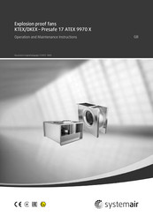 SystemAir DKEX Series Operation And Maintenance Instructions