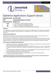 Invertek Drives Optidrive E2 Application Note