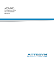 Artesyn ATCA-7475 Installation And Use Manual