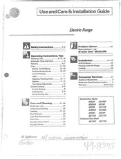 GE JBC16GR Use And Care & Installation Manual
