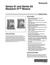Honeywell Modutrol IV M6284D1032-F Product Data