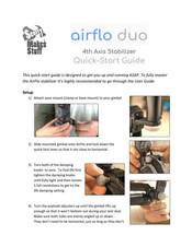 Scotty AirFlo Duo Quick Start Manual