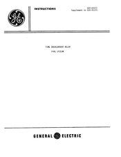 GE IFC53M Instructions Manual
