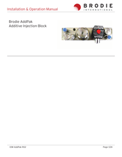 Brodie AddPak Installation & Operation Manual