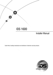 Inhep Digital Security IDS 1600 Installer Manual