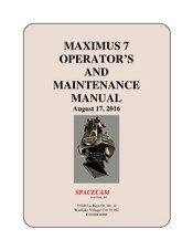 SpaceCam Maximus 7 Operator And  Maintenance Manual