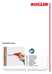 Roller Comet Instruction Manual