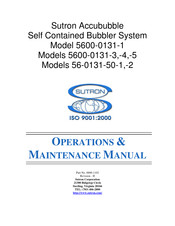 Sutron Accububble 5600-0131-3 Operation & Maintenance Manual