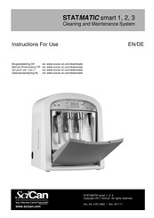 SciCan STATMATIC smart 2 Instructions For Use Manual