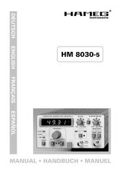 Hameg HM 8030-5 Manual
