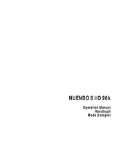 Steinberg NUENDO 8 I/O 96k Manuals | ManualsLib