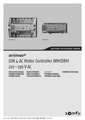 SOMFY animeo LON 1860278 Installation Manual