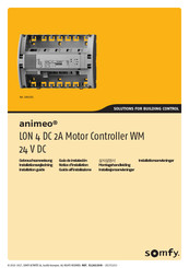 SOMFY animeo LON 1860281 Installation Manual