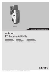 SOMFY animeo 1860105 Installation Manual