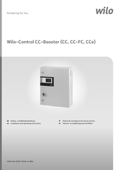 Wilo CC Installation And Operating Instructions Manual