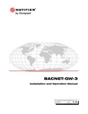 Honeywell NOTIFIER BACNET-GW-3 Installation And Operation Manual