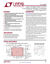 Linear Technology LTC4000 Datasheet