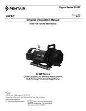 Pentair Hypro  9742P Series Original Instruction Manual