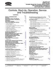 Carrier AquaForce 30XV180 Controls, Start-Up, Operation, Service And Troubleshooting Instructions