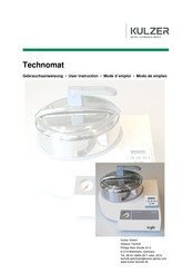 Kulzer Technomat User Instruction