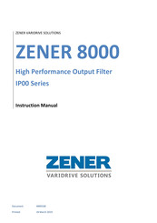 Zener IP00 Series Instruction Manual