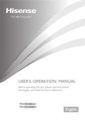 Hisense FV105D4BC21 User's Operation Manual