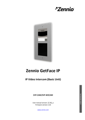 Zennio GetFace IP ZVP-WOCAM User Manual