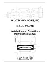 ValvTechnologies V1 Series Installation And Operations Maintenance Manual