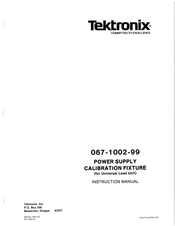 Tektronix 067-1002-99 Instruction Manual
