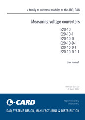 L-Card E20-10-D-1-I User Manual