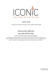 Iconic 1100 Room Divider Installation, Servicing And User Instructions Manual