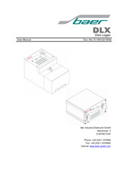 Baer DLX User Manual