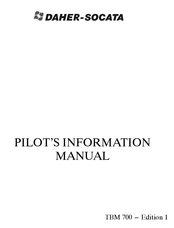 Daher-Socata TBM 700 A Pilot Operating Handbook