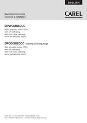 Carel DPWQ306000 Operating Instructions, Mounting & Installation