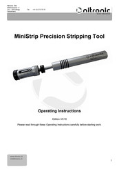 Nitronic MiniStrip Operating Instructions Manual