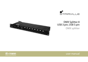 Thomann Stairville DMX Splitter 8 USB 3 pin User Manual