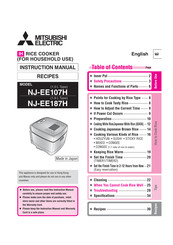 Mitsubishi Electric NJ-EE187H Instruction Manual