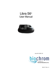 Harvard Bioscience Biochrom Libra S6+ User Manual
