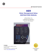 Ge 469 Instruction Manual
