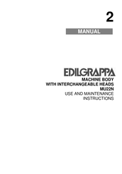 EDILGRAPPA MU 22N Use And Maintenance Instructions