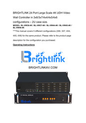 Brightlink BL-VW36-4K Operating Instructions Manual