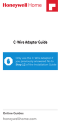 Honeywell Home C-Wire Adapter Installation Manual