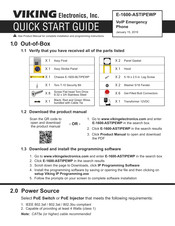 Viking E-1600-ASTIPEWP Quick Start Manual