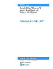Granville-Phillips Micro-Ion 354001E-YD-T Instruction Manual