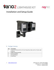 Raytec Vario2 Lighthouse Kit VAR2-VLK Installation And Setup Manual